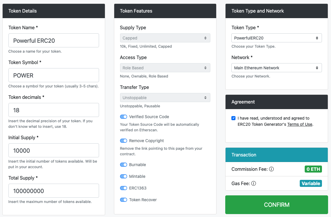 Token Details